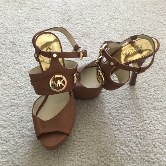 Michael Kors Shoes - Michael Kors Leather heeled sandals